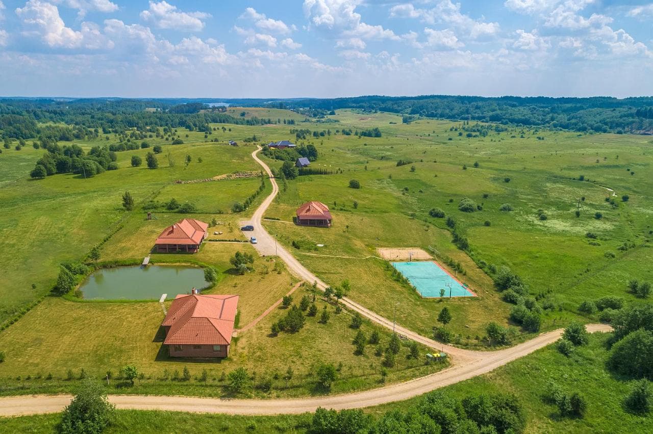 Aerial view of the estate